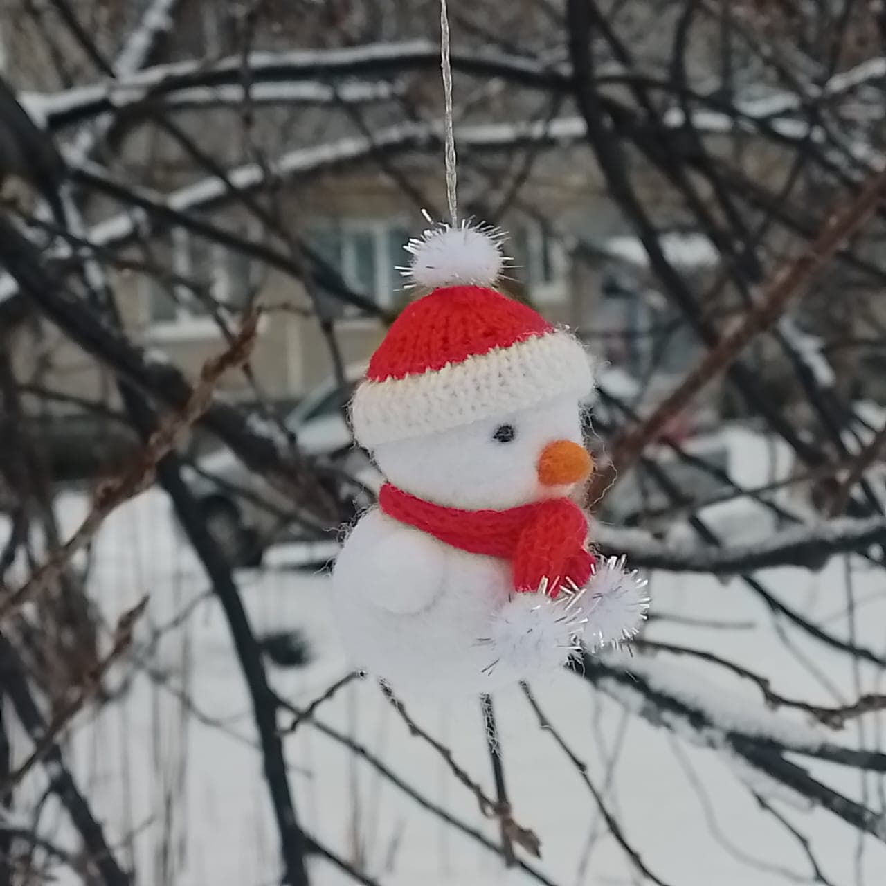 Валяние сухое / Снеговик