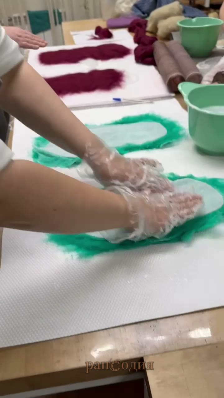 Валяние мокрое / Тапочки на выбор