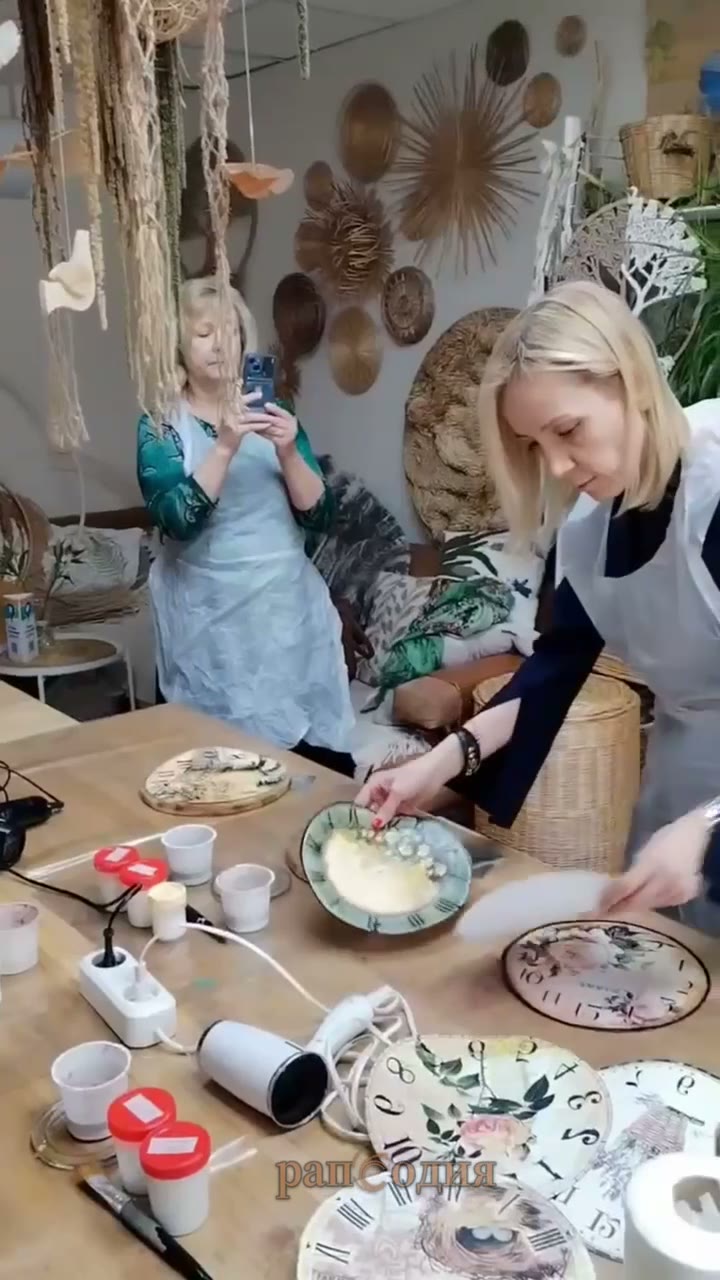 Экодекупаж / Часы