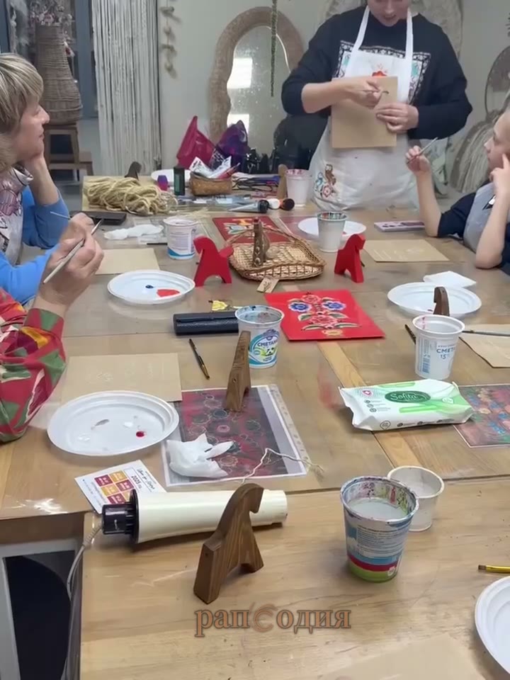 Уральская роспись / Конь