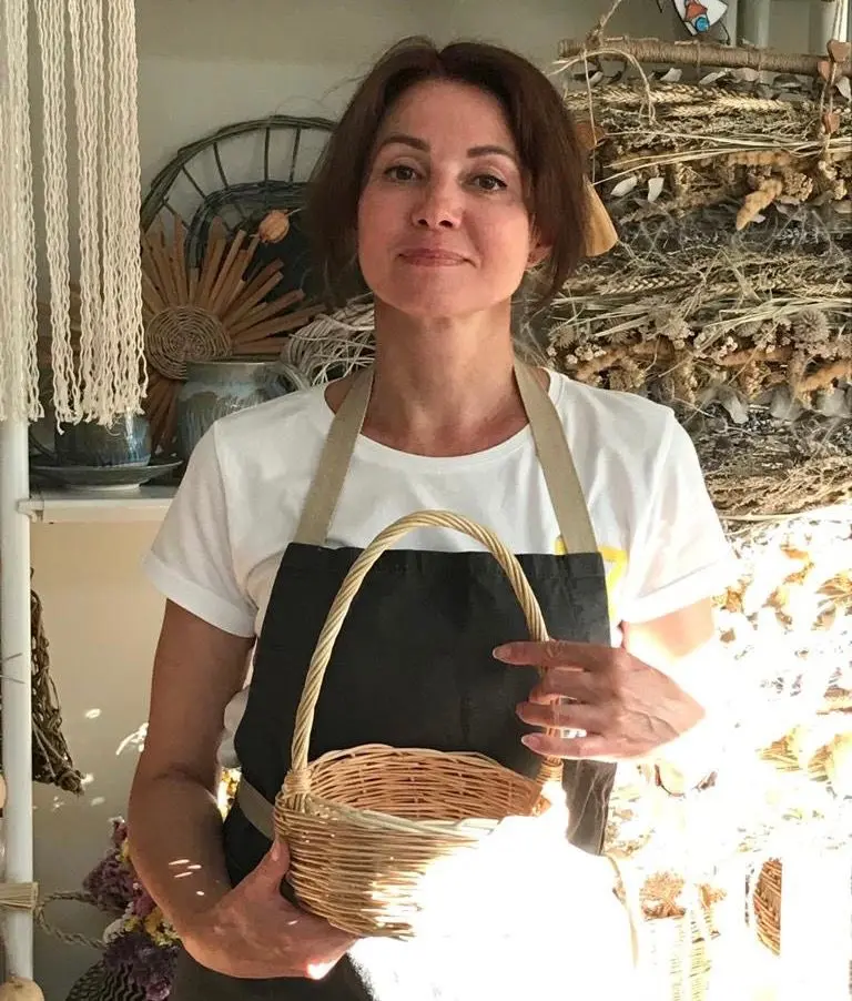Лозоплетение из ивы/Корзинка с ручкой