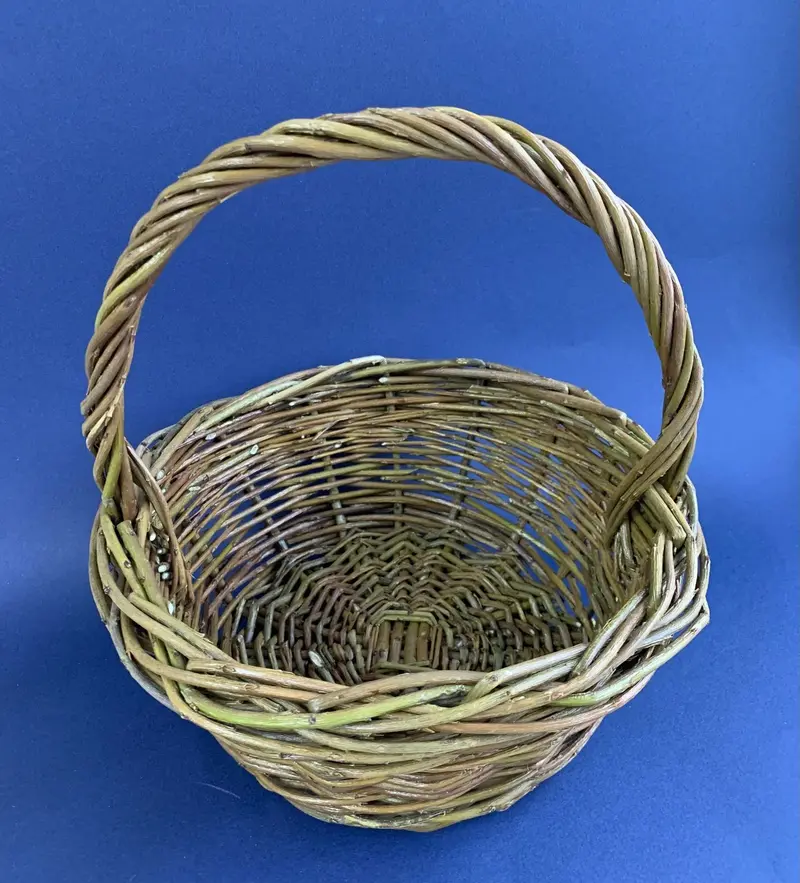 Лозоплетение из ивы / Корзинка с ручкой