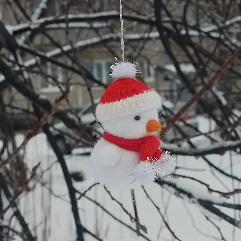 Валяние сухое/Снеговик